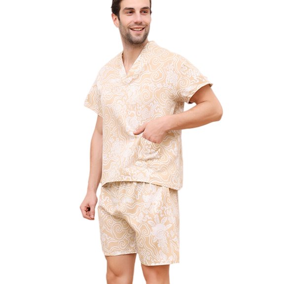 OATIPHO Sweat Steaming Suit Light Yellow Premium Polyester Cotton Comfortable Wear