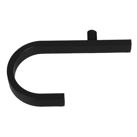 OATIPHO Plastic Tool Holder J Shaped Hooks Black Easy Installation for Outdoor Use 1Pcs