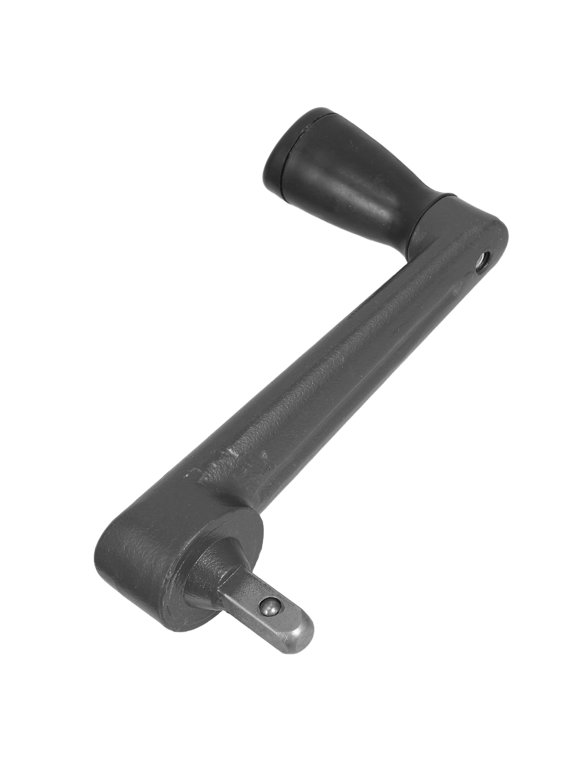 Patio Umbrella Hand Crank, Black, Aluminum and Plastic, Easy Adjustment, Durable Construction