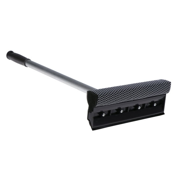 OATIPHO Telescoping Window Scrubber Squeegee with Microfiber for Easy Indoor Window Cleaning