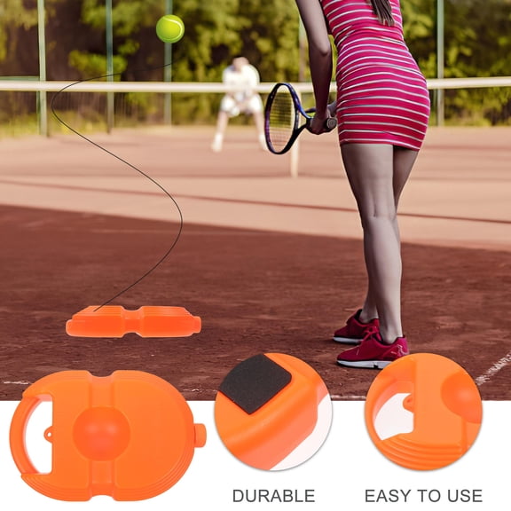 OATIPHO Tennis Training Tool Orange Pe Plastic for Eye-Hand Coordination Practice