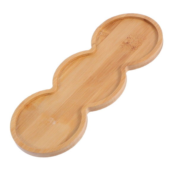 OATIPHO Three Hole Bamboo Cup Mat Tray with Anti-Slip Surface for Wine Holder and Drink Stability