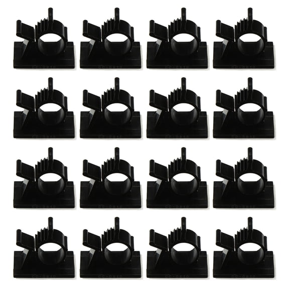 OATIPHO 1Set Cable Manager Self Adhesive Clip Black for Organizing Desktop and Office Wires