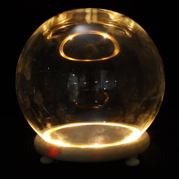 MUSEYA Tiny Cloche Glass Dome Glowing Transparent 1 Set for Craft Enthusiasts
