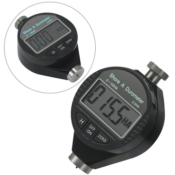 OATIPHO Compact Black Shore A Hardness Tester Digital Durometer Meter for Home Use