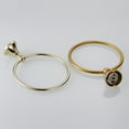 thumbnail image 1 of OATIPHO Antique Brushed Brass Round Towel Ring Plated Gold Bathroom Rack Durable Use, 1 of 8