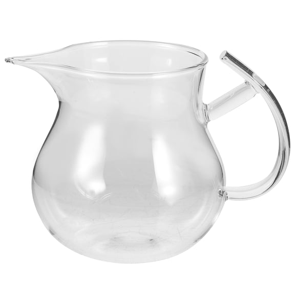 OATIPHO Transparent Glass Pitcher for Home Elegant Design Strong Grip