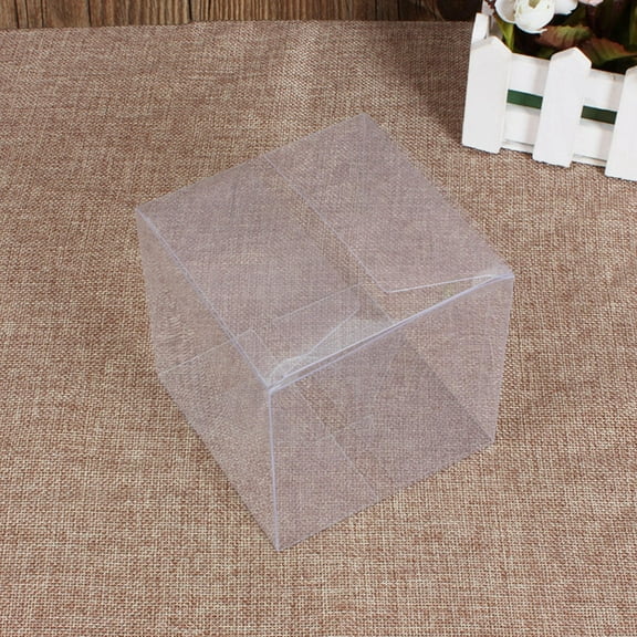 OATIPHO Biscuit Container Clear Sturdy Pet for Cookies Chocolates 50Pcs