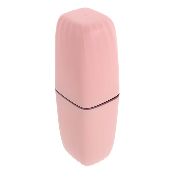 MUSEYA Travel Toothpaste Container Simple Design Pink Pp for Women 1Set