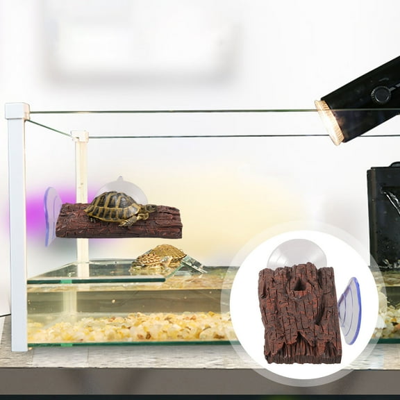 OATIPHO Suction Cup Turtle Basking Platform Resin 1Pack