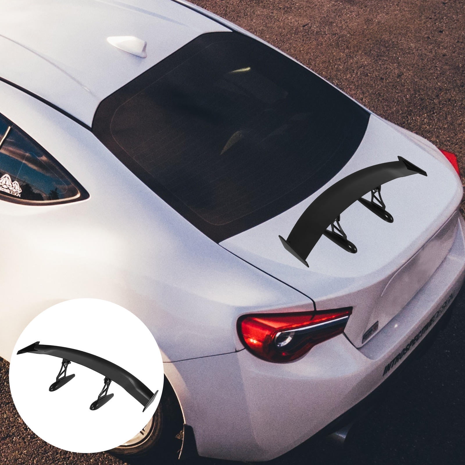 Vehicle Rear Spoiler OATIPHO Universal Rear Spoiler Vehicle ABS Black 1Pack for - Walmart.com
