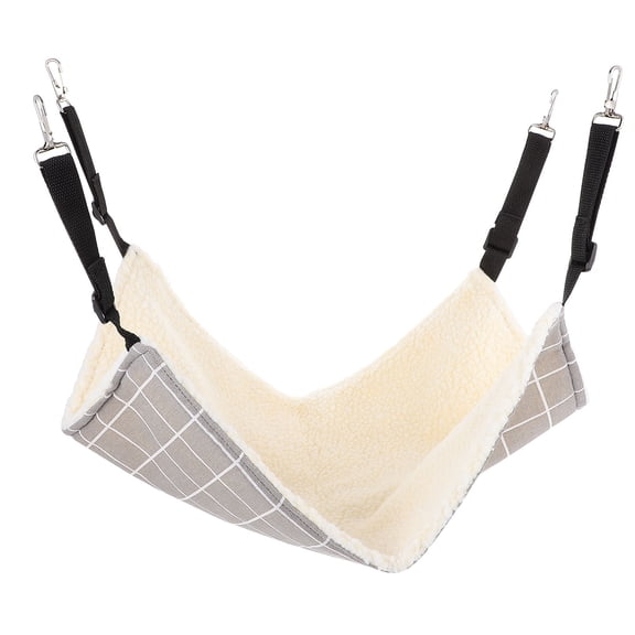 MUSEYA Warm Cat Hanging Hut Grey Cloth Cat Bed for Indoor Use 1Pack