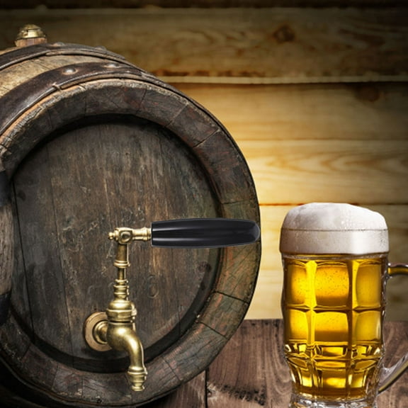 OATIPHO Homebrewers Tap Handles Sleek Design Plastic Black 1Set