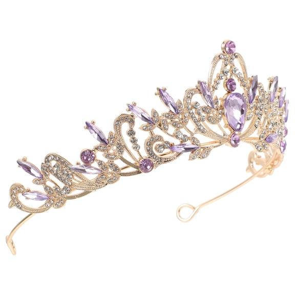 MUSEYA Wedding Tiara Bridal Crown Elegant Zinc Alloy 1Pack for Photo Shoots