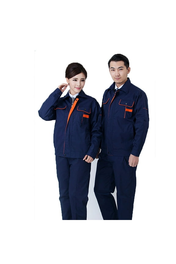 Protective Welding Clothing Blue Cowhide Coat for Fire Prevention Work