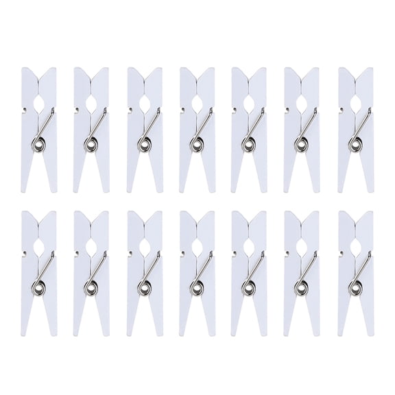 OATIPHO White Natural Wood Photo Clips 200Pcs for Hanging Photos and Messages