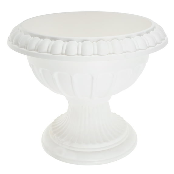 OATIPHO White Plastic Roman Planter Pot for Wedding Decor Front Porch and Garden Decorative Flowerpot