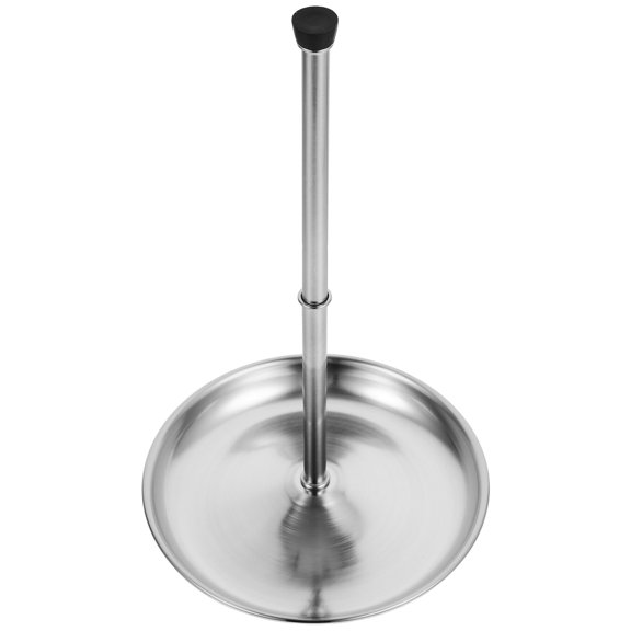 OATIPHO Plated Silver Stainless Steel Wine Decanter Rack with Stable Base and Water Drip Tray for Home