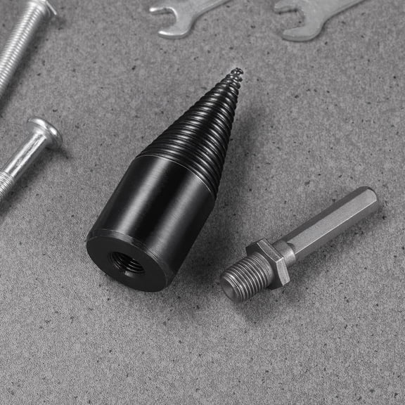OATIPHO Wood Splitting Drill 1Pack Black Hexagonal Handle Electric Drill Tool for Woodworkers