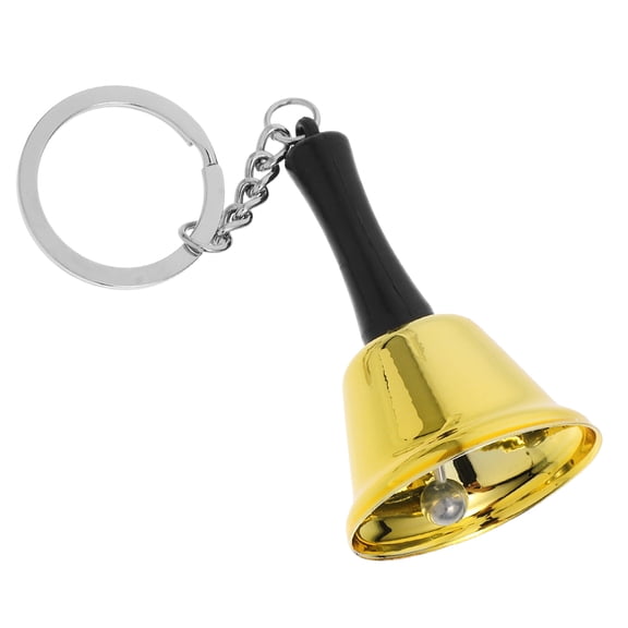MUSEYA bell ringing toy Keychain Hand Bell Iron Early Education Aid Table Top Bell 1Set