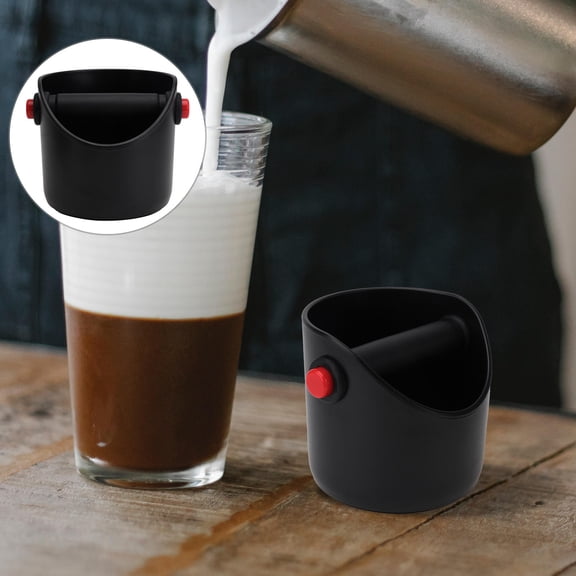 OATIPHO 1Pcs Coffee Dump Bucket Black PP Anti-skid Bottom Coffee Making