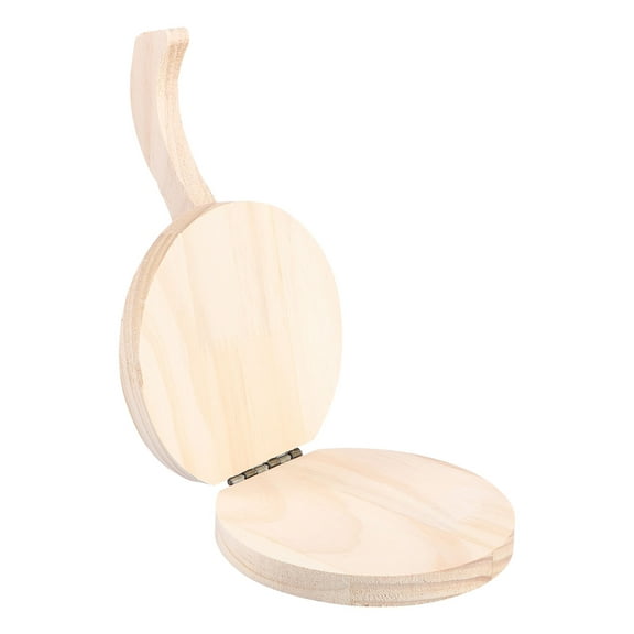 OATIPHO 1Pc Khaki Wood Dough Presser Dumpling Wrapper Pressing Tool Safe Tasteless Material