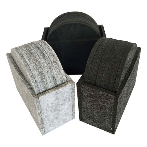 OATIPHO Felt Cup Mat Dark Grey Non Slip Heat Resistant Pad for Tables Perfect for Home and Cafe