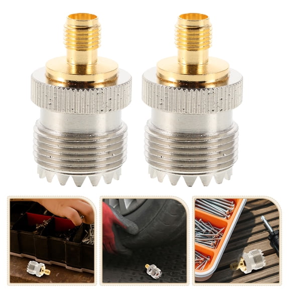 MUSEYA 2Pcs Versatile Connection Adaptor Uhfk to Sma for Reliable Communication
