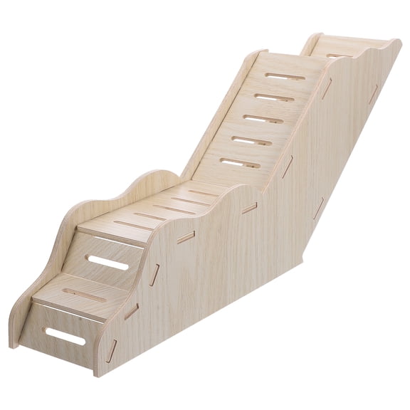 OATIPHO Beige Wooden Hamster Hideout House Safe and Strong Hideaway for Small Pets