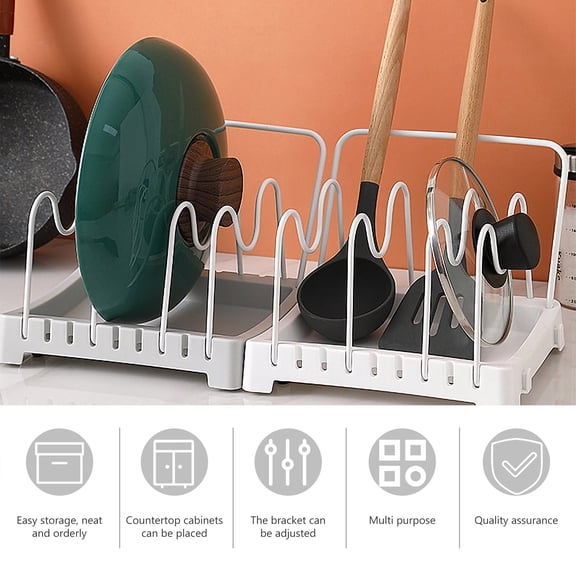 OATIPHO White Multi Function Kitchen Storage Stand Cutter Holder Space Saving Organizer