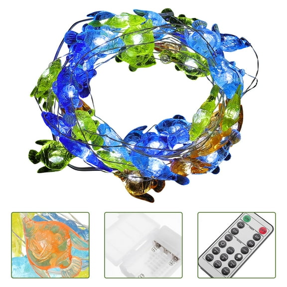 OATIPHO Fish Decorative ng Light, Plastic, Assorted Color, Realistic Simulation 1Pc