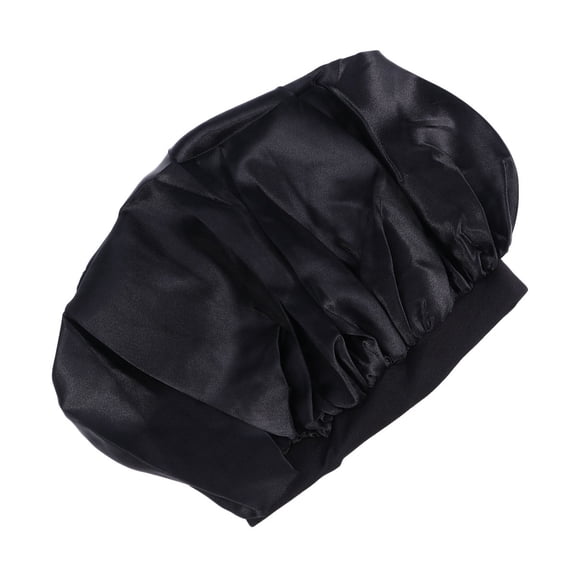 MUSEYA sleeping hair wrap Dacron Black Wide Brim Bathing 1Set