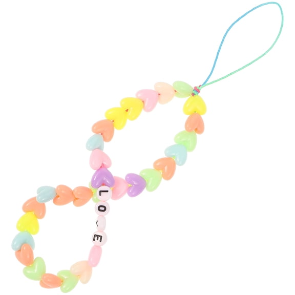 OATIPHO Lightweight Beaded Phone Charm Chain with Wrist Strap for Phone Decoration