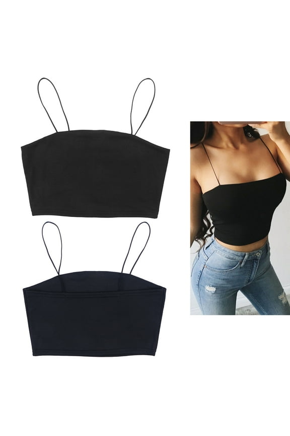 Ladies Strap Bandeau Tube Top for Women Quick Dry 1Set