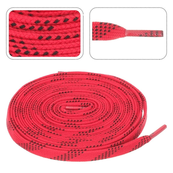 OATIPHO Stylish Red Wear-Resistant Hockey Laces for Outdoor Sports
