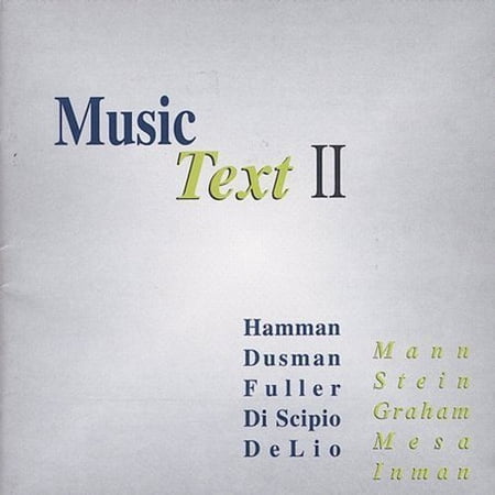 MUSIC/TEXT II