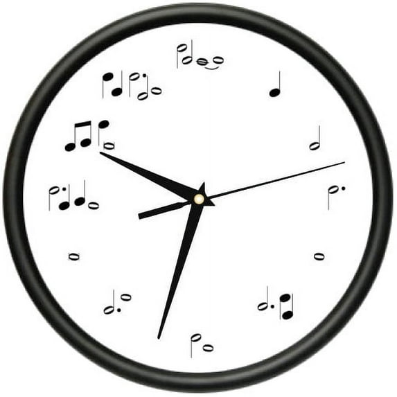MUSIC TIME Wall Clock music lover musican artist school band gift