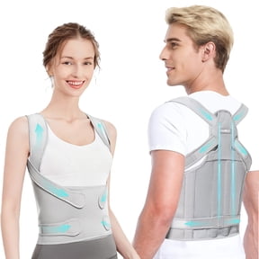 MUSICOZY Back Brace Posture Corrector for Women and Men, Back Straightener Posture Corrector, Scoliosis and Hunchback Correction, Back Pain Spine Corrector, Support, Adjustable Posture Trainer Medium