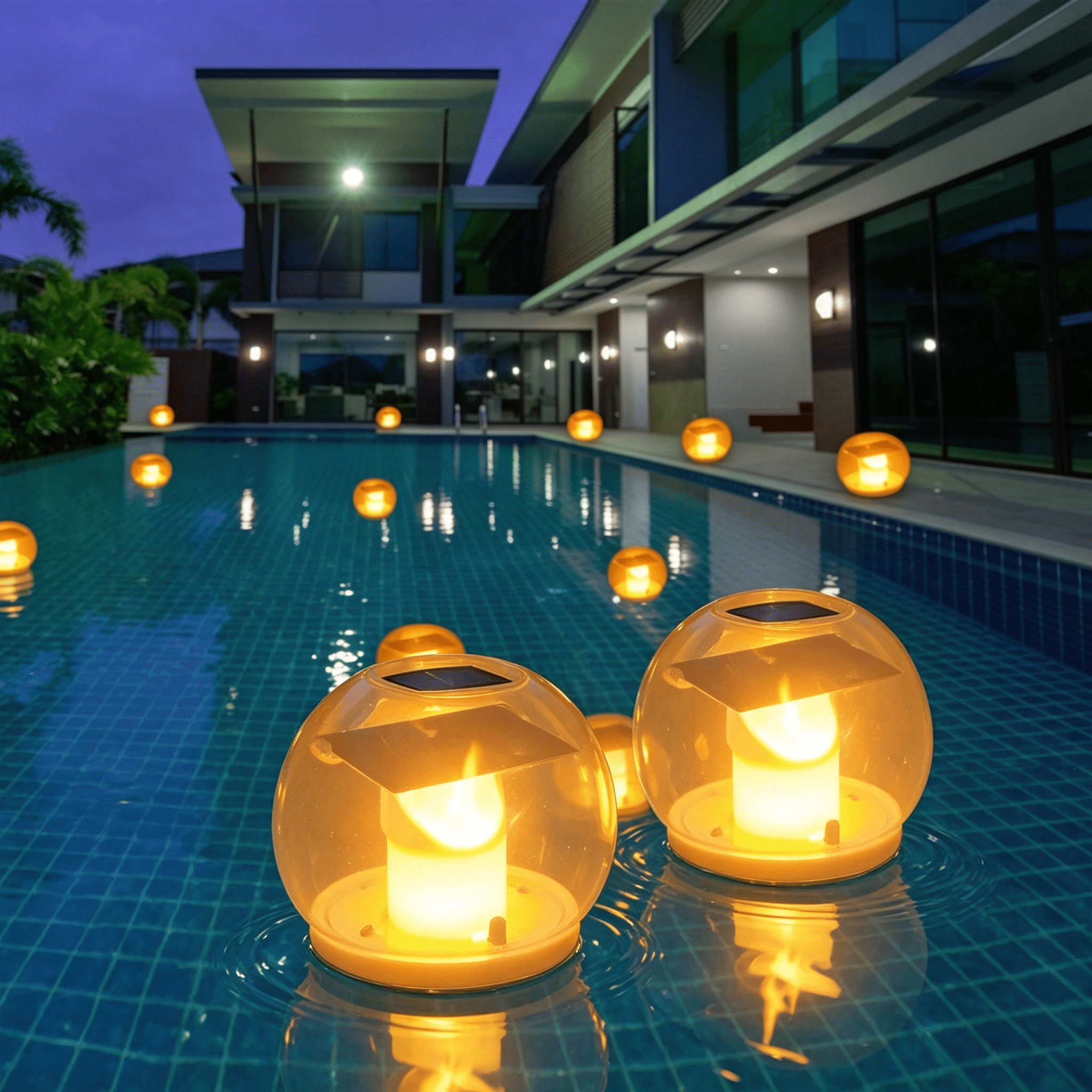 MUSICOZY, Solar Floating Pool Lights, Waterproof, Outdoor Decor