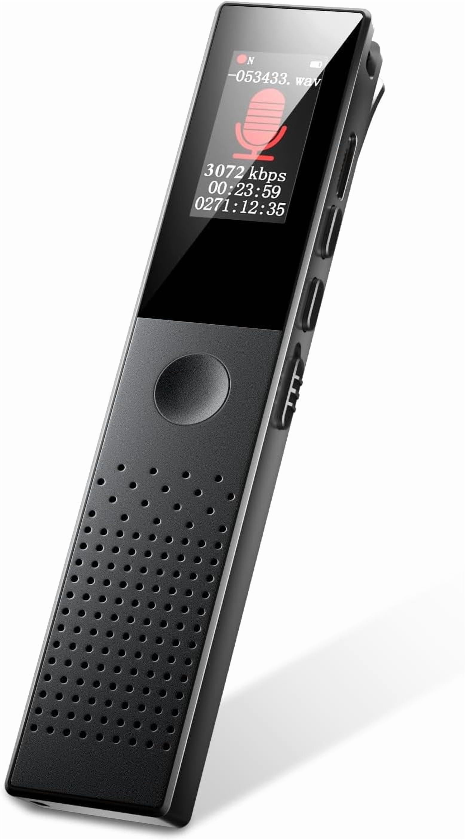 MUSICOZY Voice Recorder Compact IC Recorder MP3 Player [64GB Large Capacity & Bluetooth 5.2 & 3072kbps Sound Quality] VOR Recording AB Recording Repeat Playback Bluetooth Lecture Recording