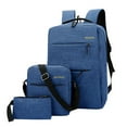 thumbnail image 1 of MUSOIE 3PCS Casual Laptop Backpack Crossbody Bag Purse Backpack with USB Port for Men Women, 1 of 4