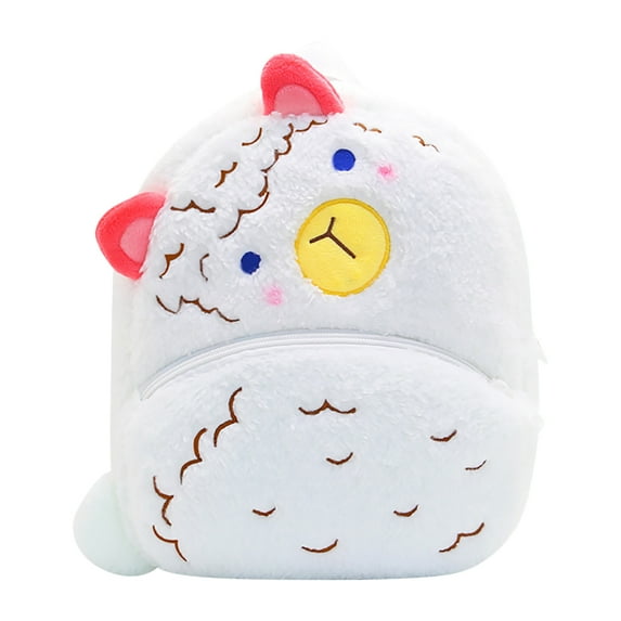 MUSOIE Animal Backpacks Engineering Vehicle Backpack Cute Soft Cartoon Plush Mini Bags Daypack