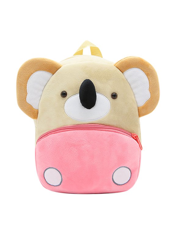 Animal Backpacks Engineering Vehicle Backpack Cute Soft Cartoon Plush Mini Bags Daypack