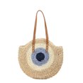 thumbnail image 1 of MUSOIE Beach Bag for Women Round Straw Bag Vacation Summer Tote Bag Woven Shoulder Purses Handbag, 1 of 2