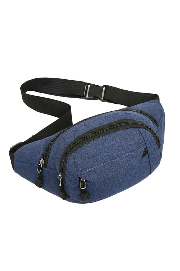 Canvas Fanny Pack for Women Men Large Capacity Waist Wallet Bag Adjustable Belt Pouch