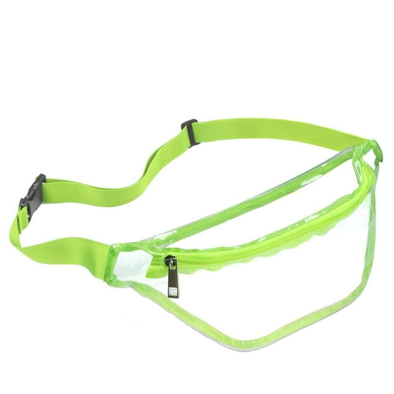 MUSOIE Clear Fanny Pack Waterproof Belt Bag for Women Men Sport Events Concert Transparent Waist Bag