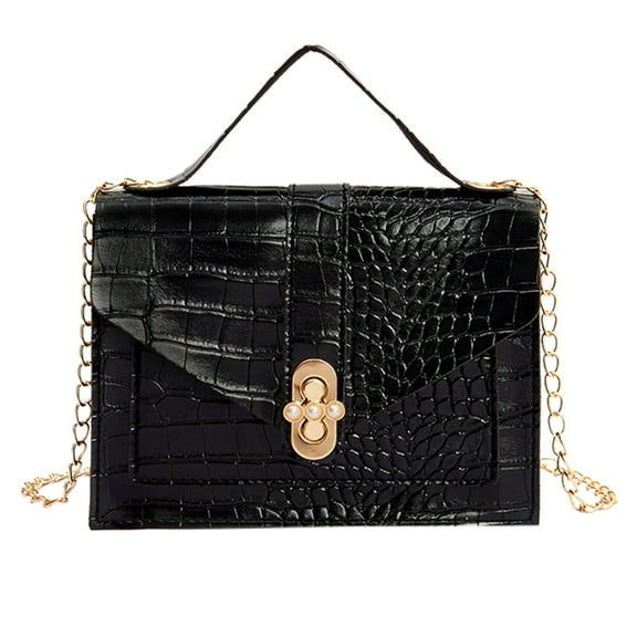 MUSOIE Crossbody Bag Satchel Purse for Women Fashion Snake Print Metal Chain PU Leather HandBag