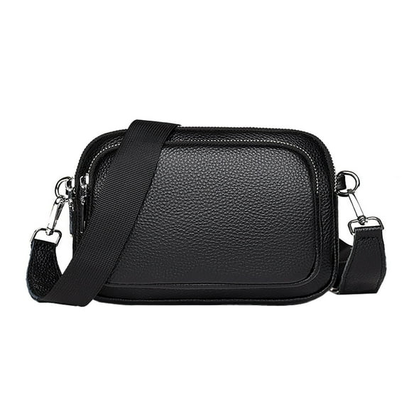 MUSOIE Crossbody Bags for Women Small Multi-pocket Vegan Leather Corss Body Purses Shoulder Bag