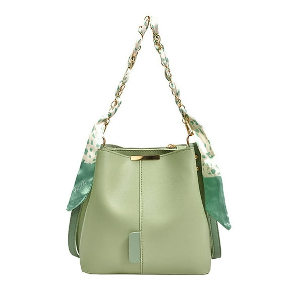 MUSOIE Crossbody Bucket Bag for Women Elegant Evening Shoulder Bag with Datchable Chain Strap