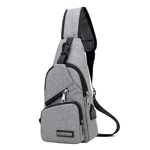 MUSOIE Crossbody Sling Bag for Men with Adjustable Shoulder Strap Chest Bag Travel Hiking Daypacks